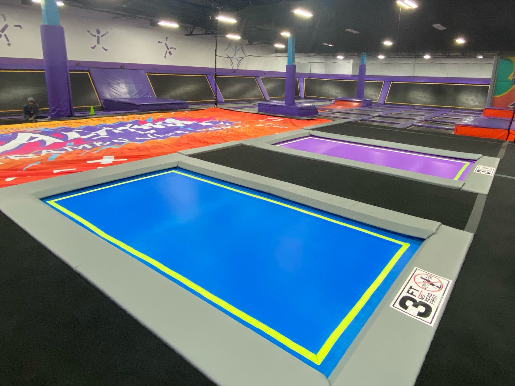 Air Bag entry trampolines